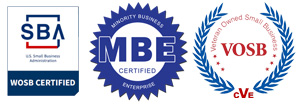 MBE, SBA and VOSB owned small business